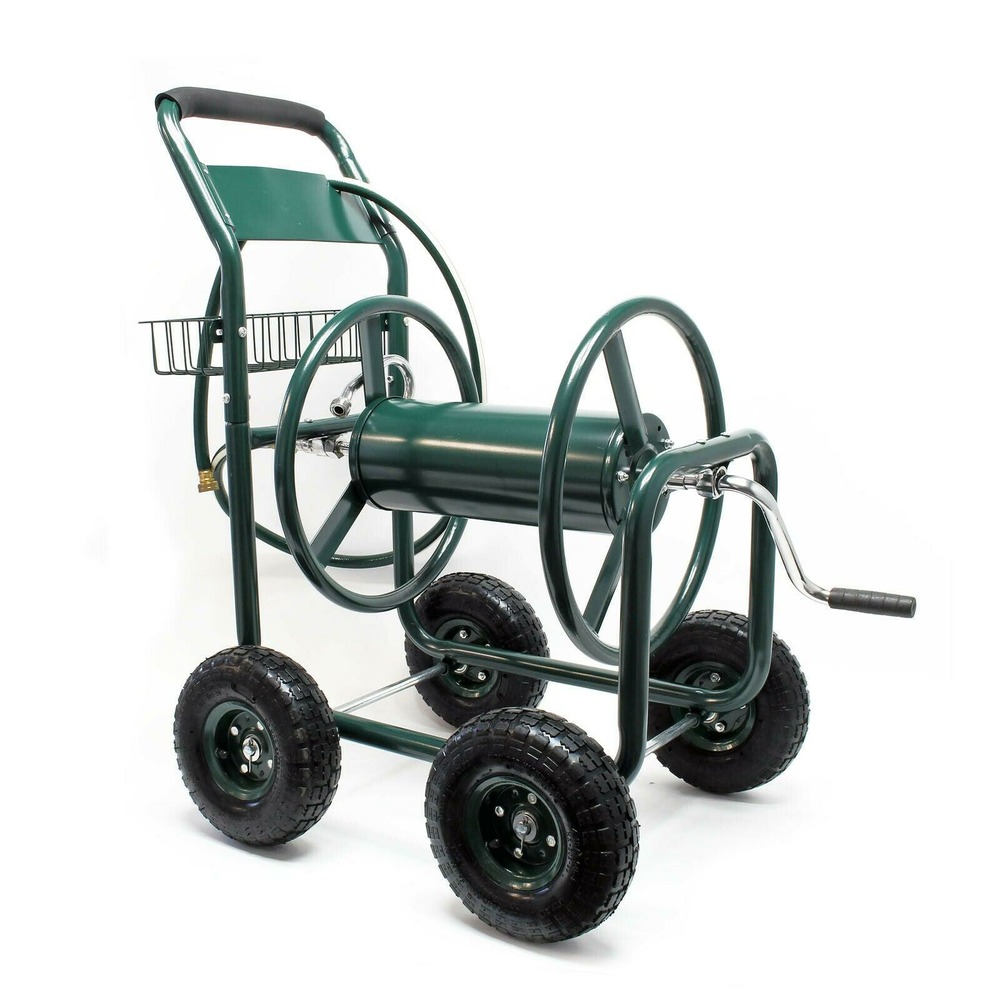 Chariot dévidoir pour tuyau d’arrosage jardin enrouleur avec tuyau mobile