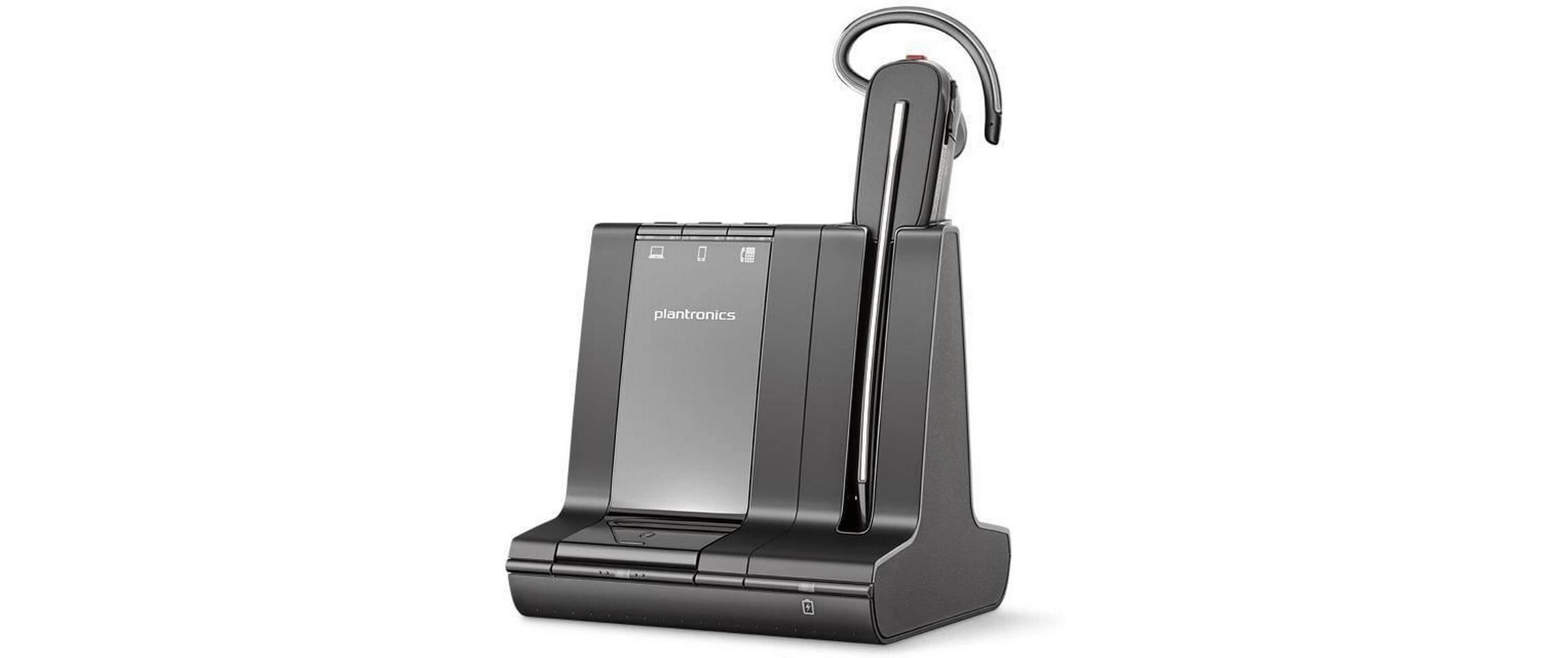 Headset Poly Savi 8240 Office MS<br>Headset für PC mit DECT Dongle und Ladestation