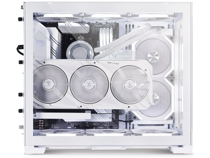 Lian Li PC-Gehäuse O11 Dynamic Mini Snow Edition Komplett modularer Midi-Tower mit Sichtfenster