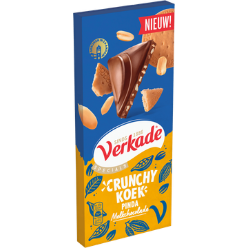 Verkade Specials Crunchy Koek Pinda Melkchocolade 90 g