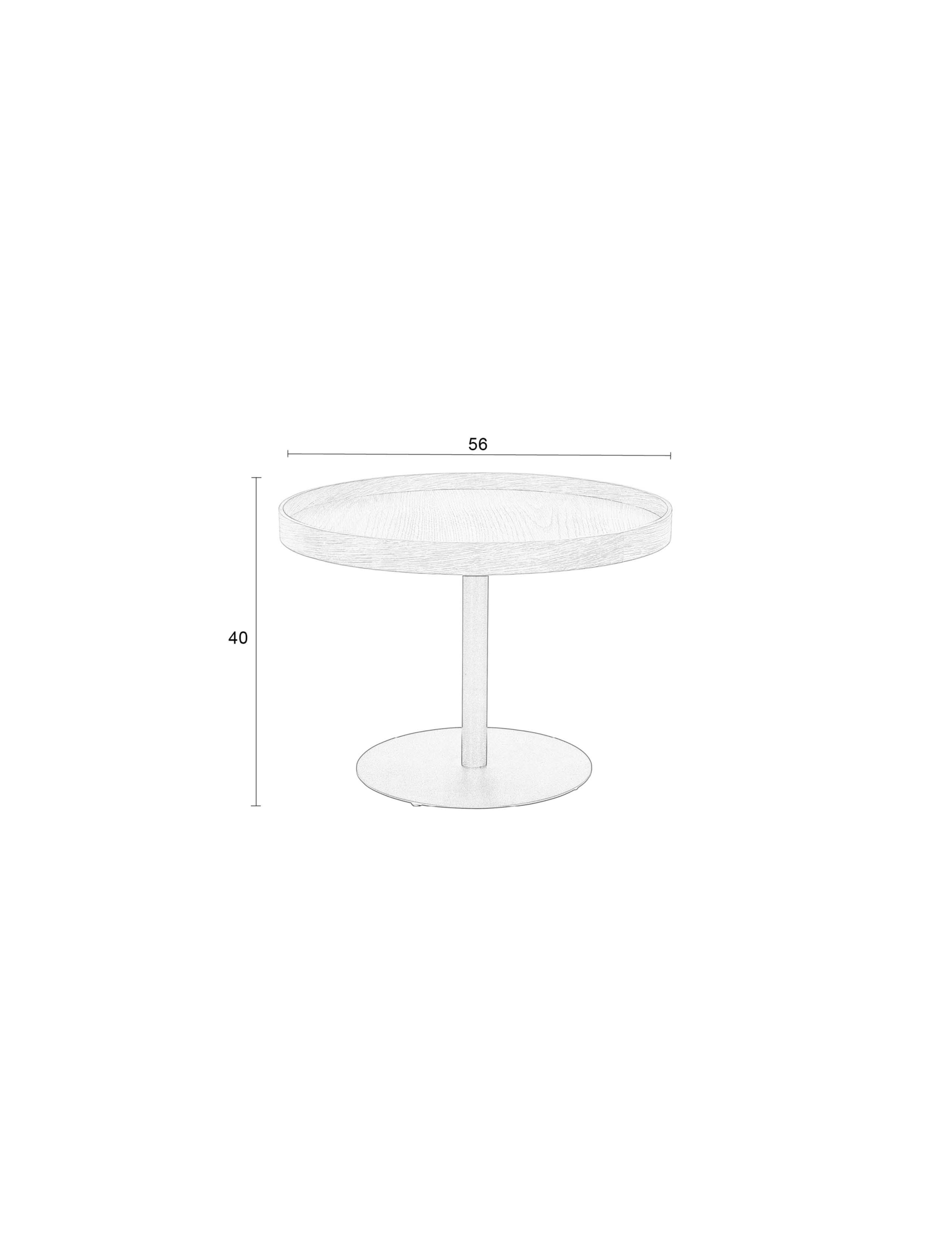 SIDE TABLE YURI BLACK M