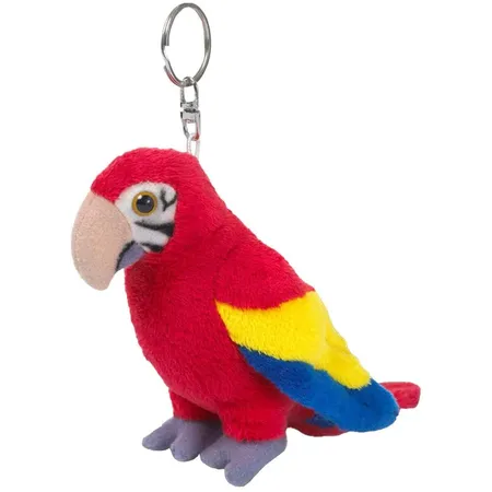WWF Plüsch Papagei als Schlüsselanhänger, ca. 10 cm