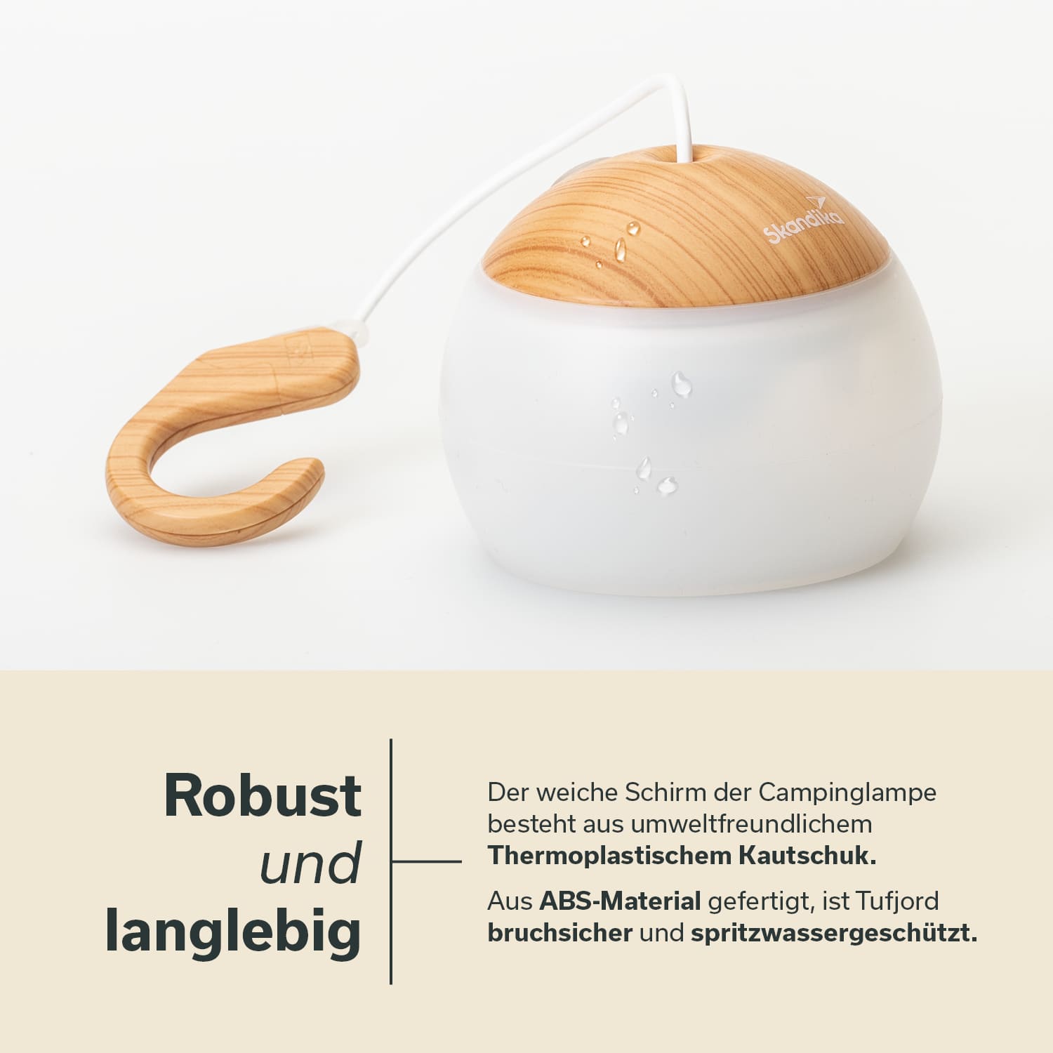 Skandika Tufjord LED hanglamp - Wood