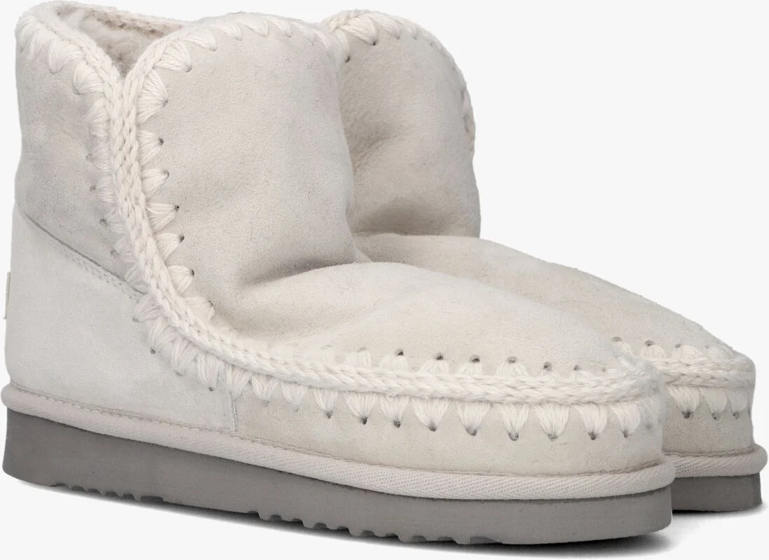 MOU zilveren mou vachtlaarzen eskimo 18 glitter logo