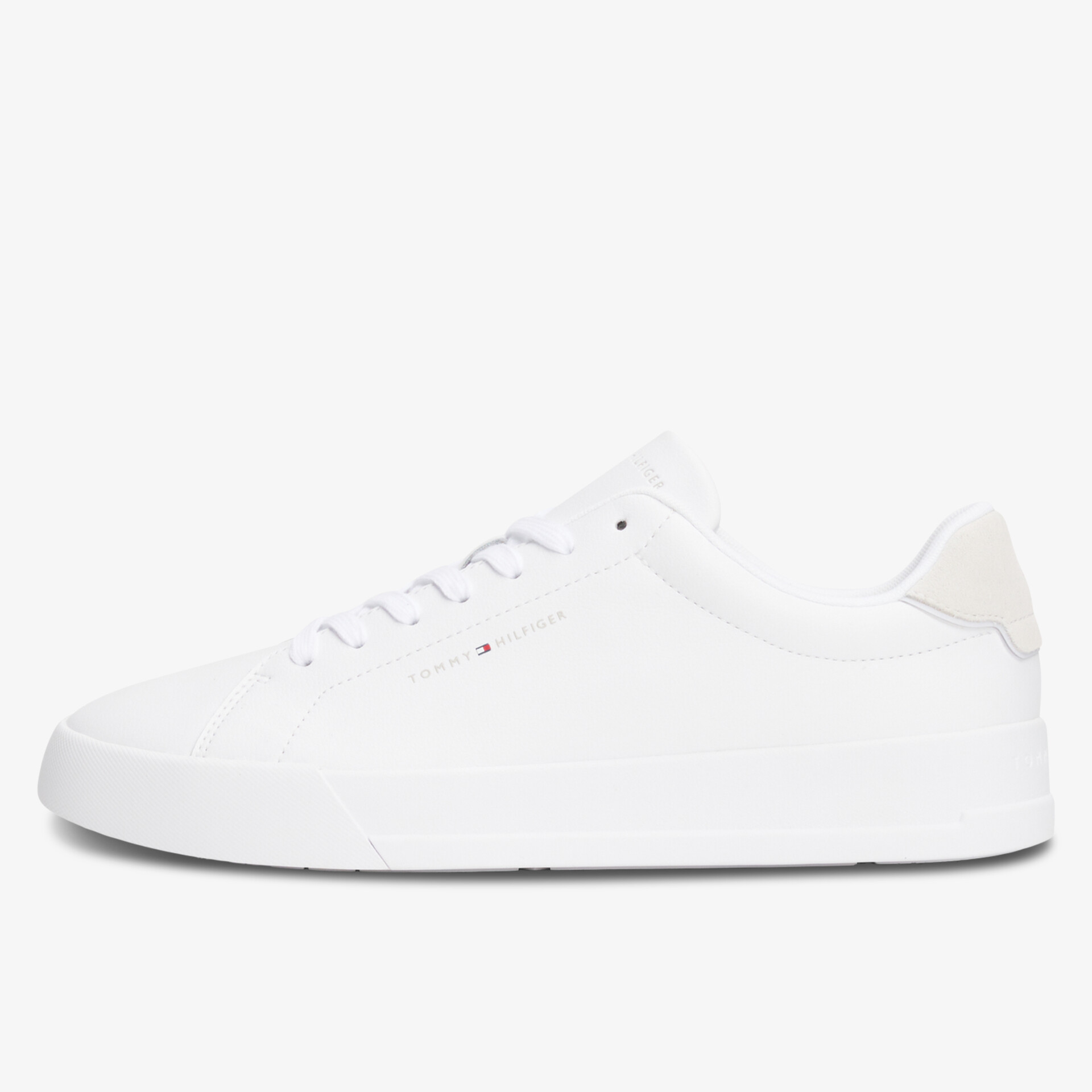 TOMMY HILFIGER Court LTH Detail ESS Herren Sneaker Low weiß