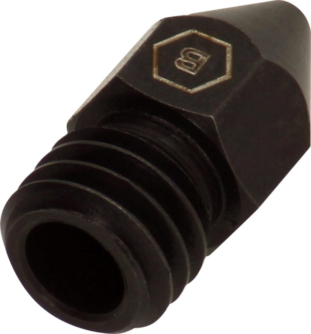 BROZZL  Düse Stahl gehärtet für Zortrax M-Serie, 0,8 mm    Hochfeste gehärtete Stahldüse für die Zortrax M-Serie in verschiedenen Durchmessern