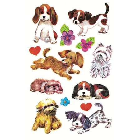 Avery Zweckform Z-Design 4340 Deko Sticker, Hunde, 3 Bogen/26 Sticker