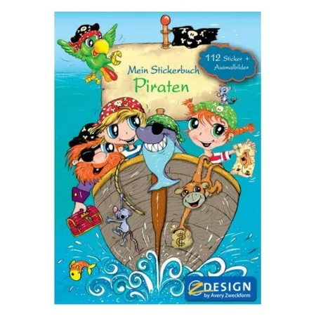 Avery Zweckform Z-Design 57797 Kinder Sticker Spielbuch, Pirat, 1 Stück/1 Stück