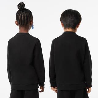 Sweatshirt enfant Lacoste en molleton de coton biologique Pullovers & Sweatshirts - Noir - Lacoste - Enfant