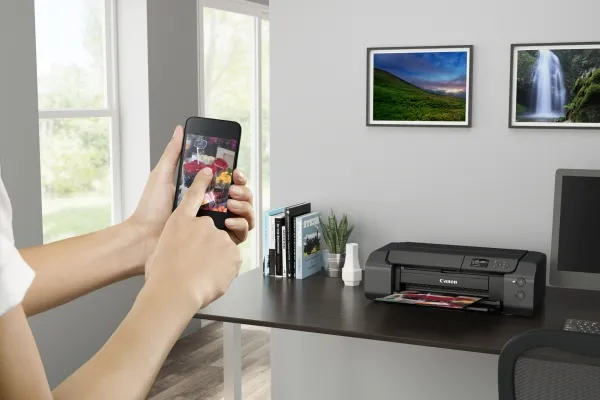 Canon PIXMA PRO-200S - Printer - farve - blækprinter - A3 Plus - op til 2.83 min./side (mono) / op til 1.5 min./side (farve) - kapacitet: 100 ark - LAN, Wi-Fi(n), USB 2.0