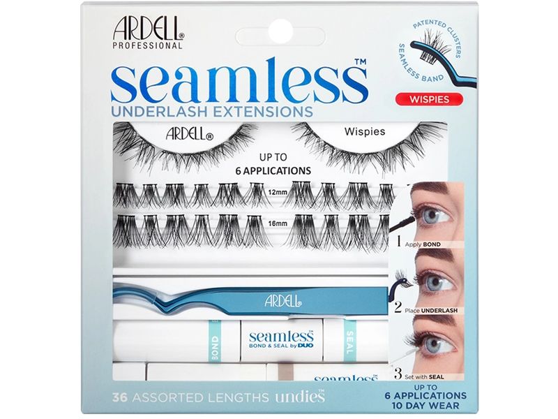 Ardell Künstliche Wimpern Seamless Starter Kit Wispies Schw Für natürliche oder intensive Looks