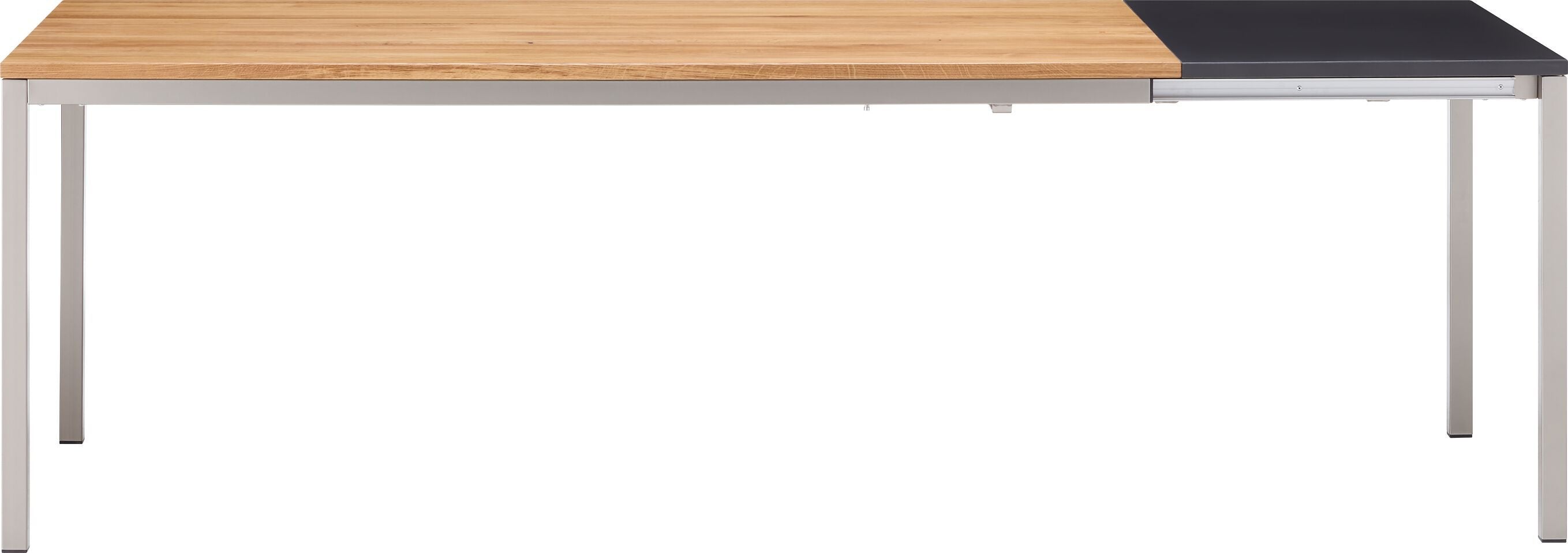 ALEXIS II Eiche n./polars - Schwarz / B: 180.0 cm x T: 90.0 cm x H: 75.0 cm