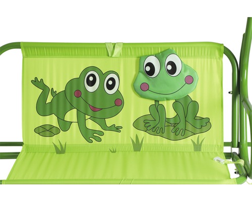 Kinderschommel Hollywood Siena Garden 77 x 117 x 107 cm Textielstof 2-zits groen