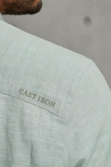 Cast Iron groene heren overhemd