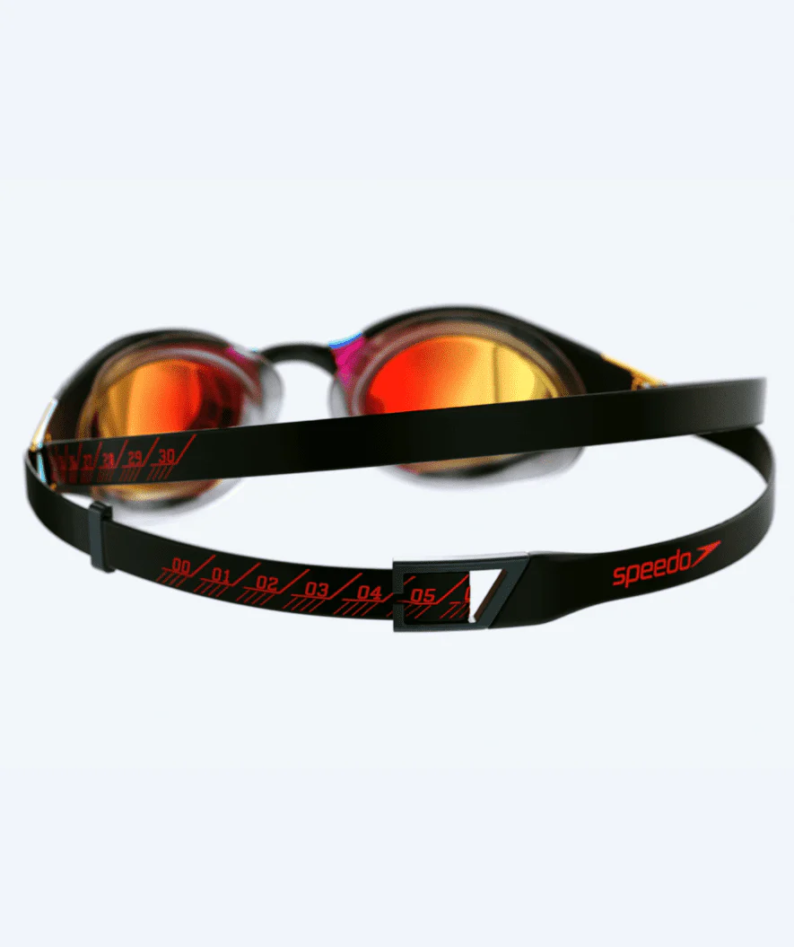 Speedo Elite svømmebriller - Fastskin Hyper Elite Mirror - Sort/guld