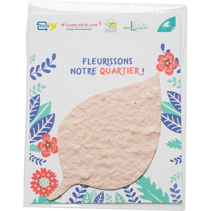 Pack formes printemps en papier ensemenc  - 3,5 cm -   100 pcs - coloris blanc