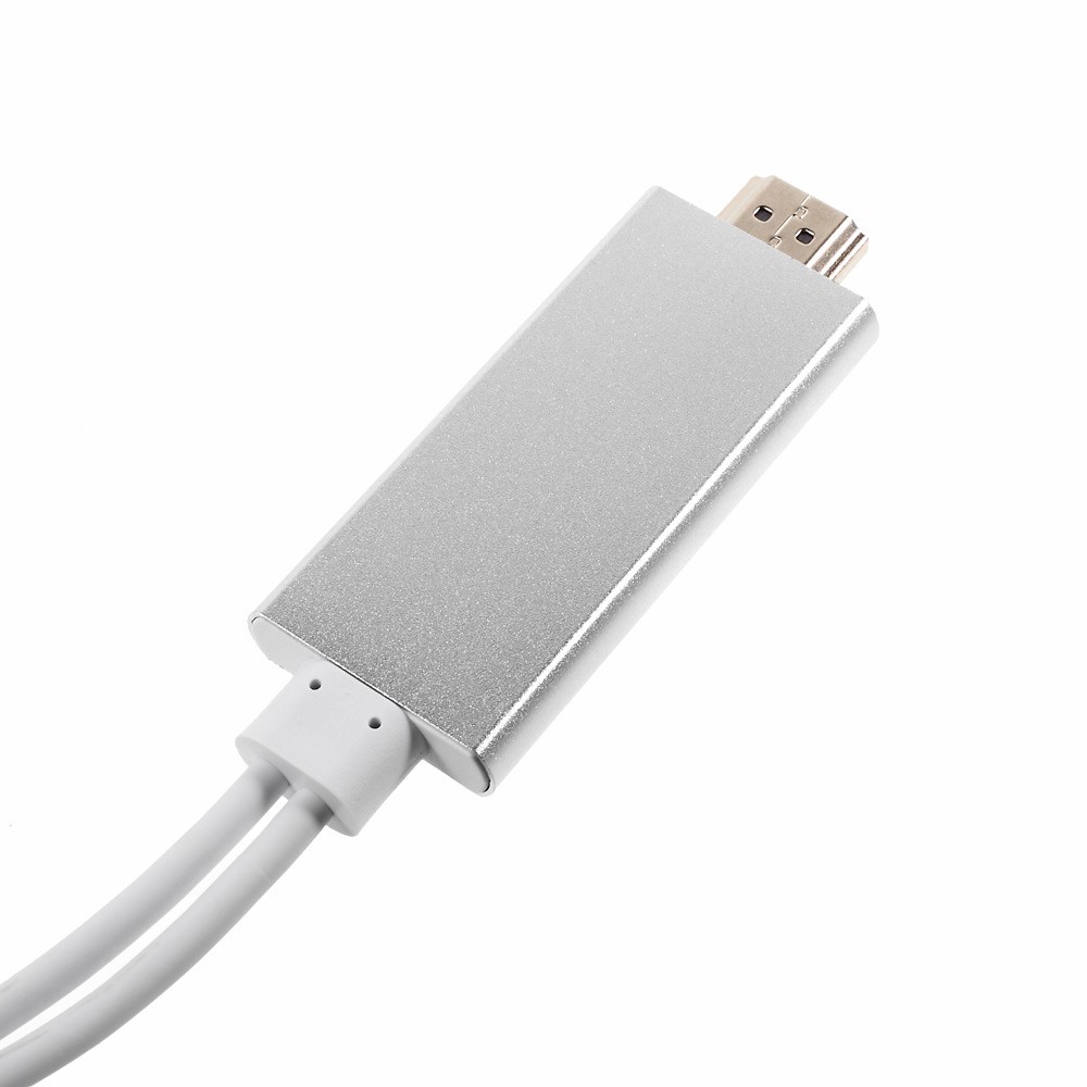 Lightning auf HDMI 1080p HDTV Adapter Kabel für Apple iPhone / iPad - Silber