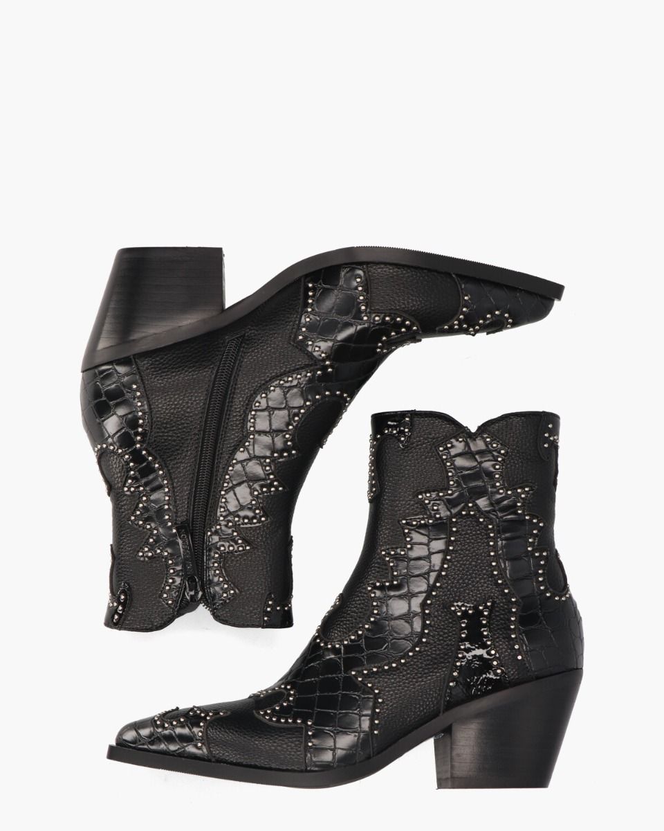 Noa Harmon Miranda Zwart Dames Enkelboots