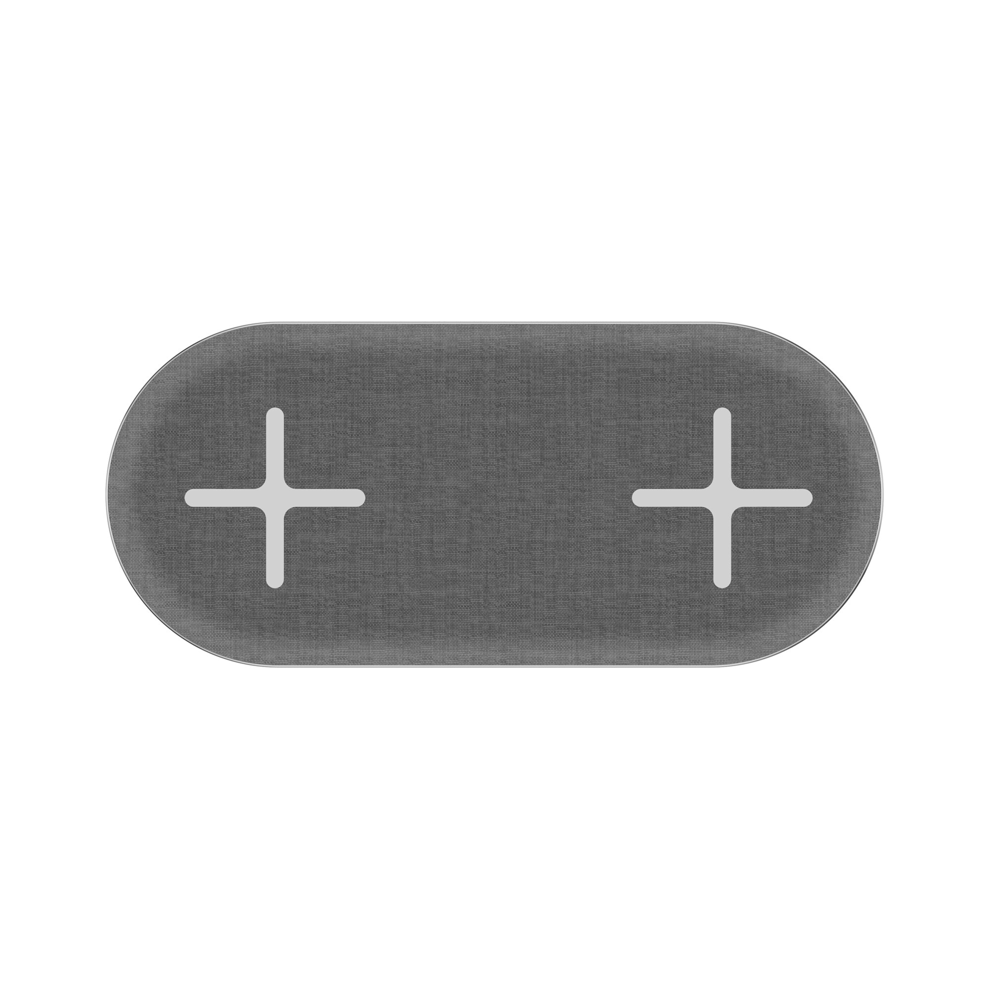 Xlayer WIRELESS Ladegerät Wireless Pad 10W Double Qi-zertifiziert Space Grey