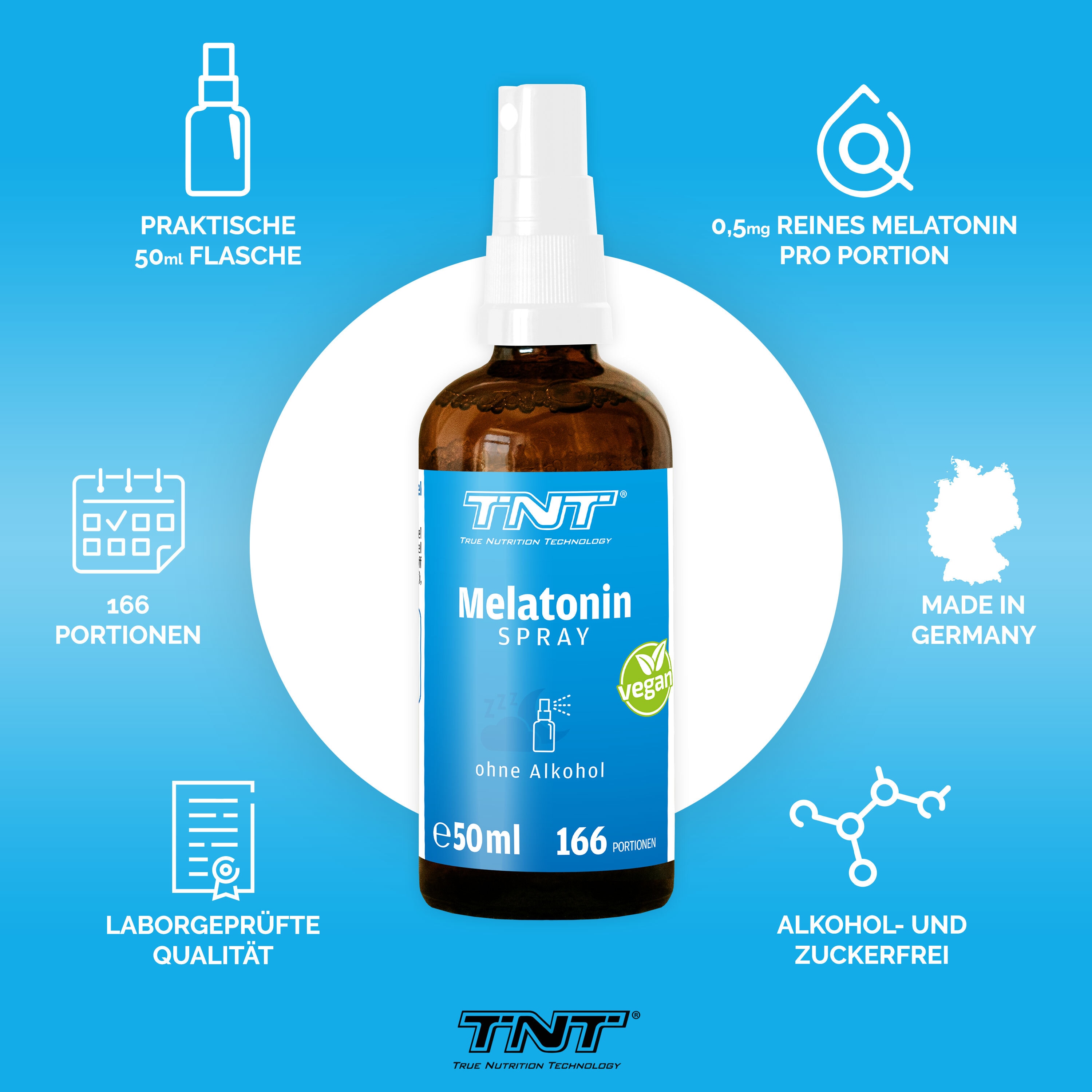TNT Melatonin Spray Alkohol- und zuckerfrei