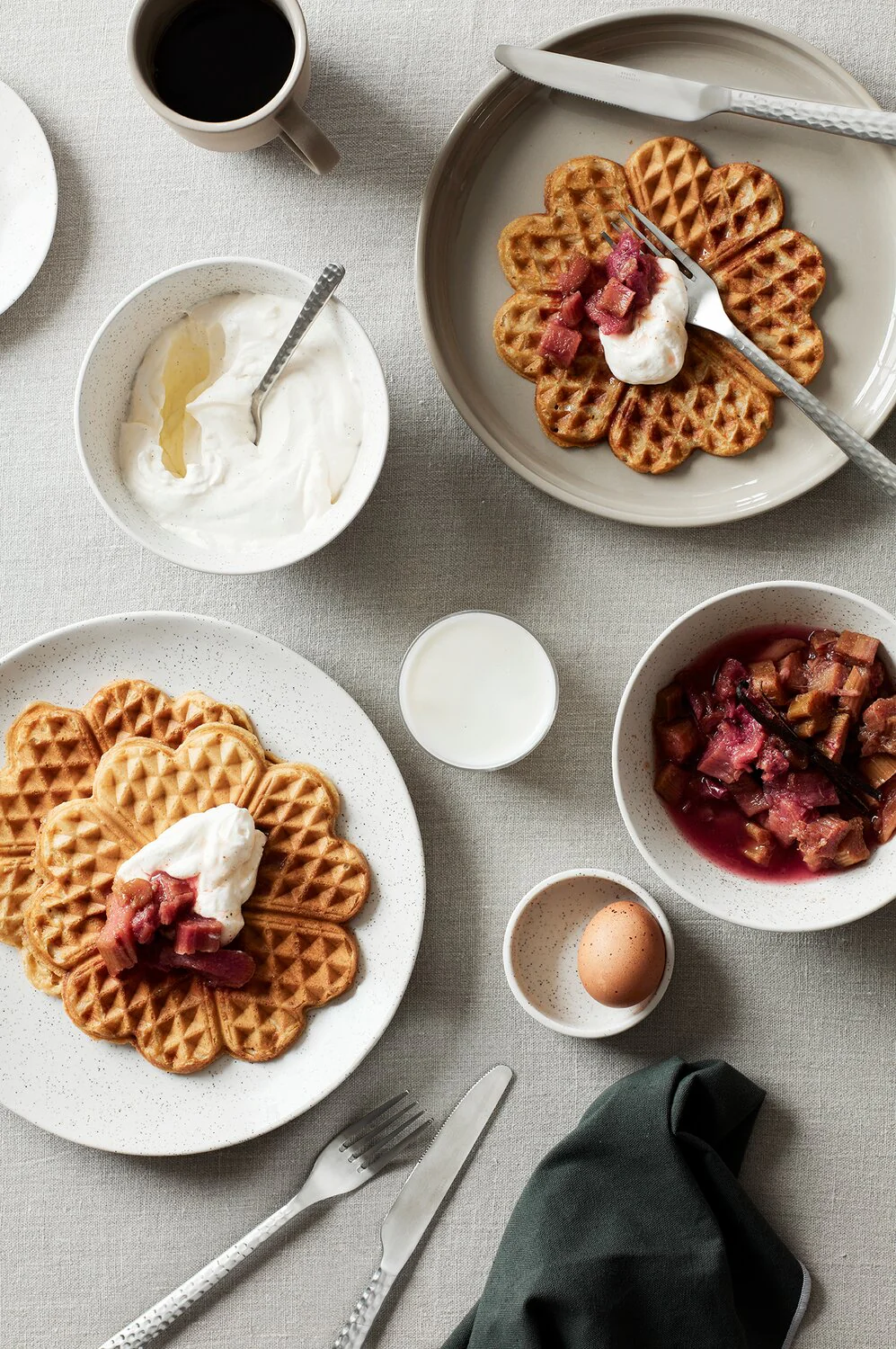 Broste Copenhagen  Nordic Vanilla skål, stentøj, creme - Ø15 cm