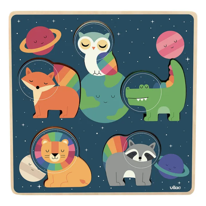 Vilac Jeu d'encastrement tactile Espace