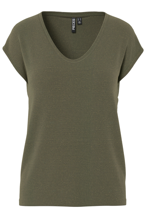 Pieces groene dames t-shirt