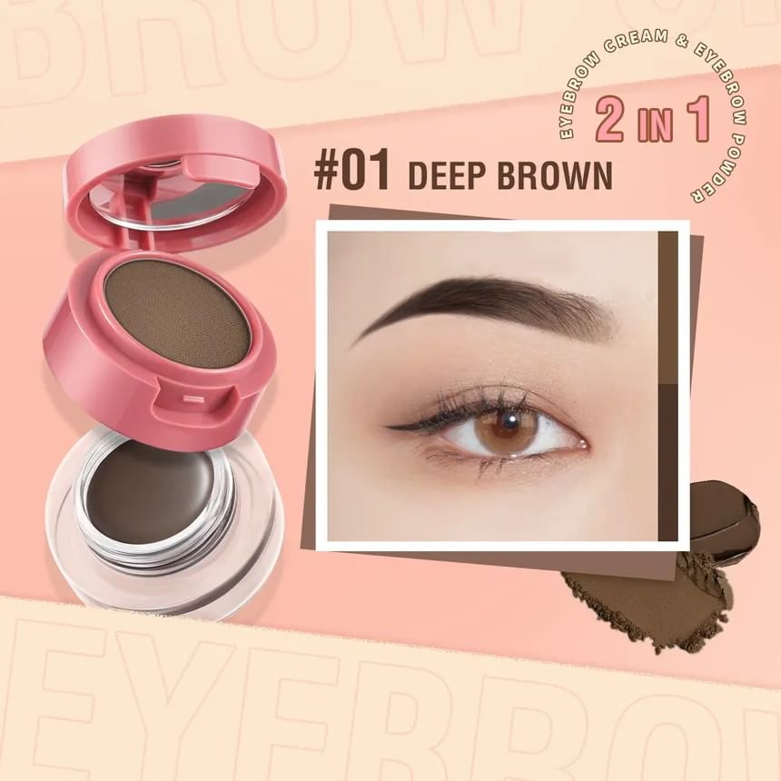 PINKFLASH - 2 in 1 Duo Effect Wenkbrauw Kit - 3 Kleuren