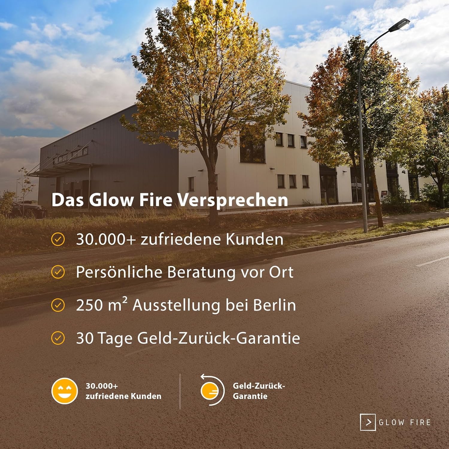 GLOW FIRE Elektrokamin Insert 182 mit realistischem 3D LED-Feuer - Wand-Elektrokamin mit Heizung und Kaminfeuer, App Steuerung, Knistereffekt & Timer, max. 1800 W, 183x35x19cm