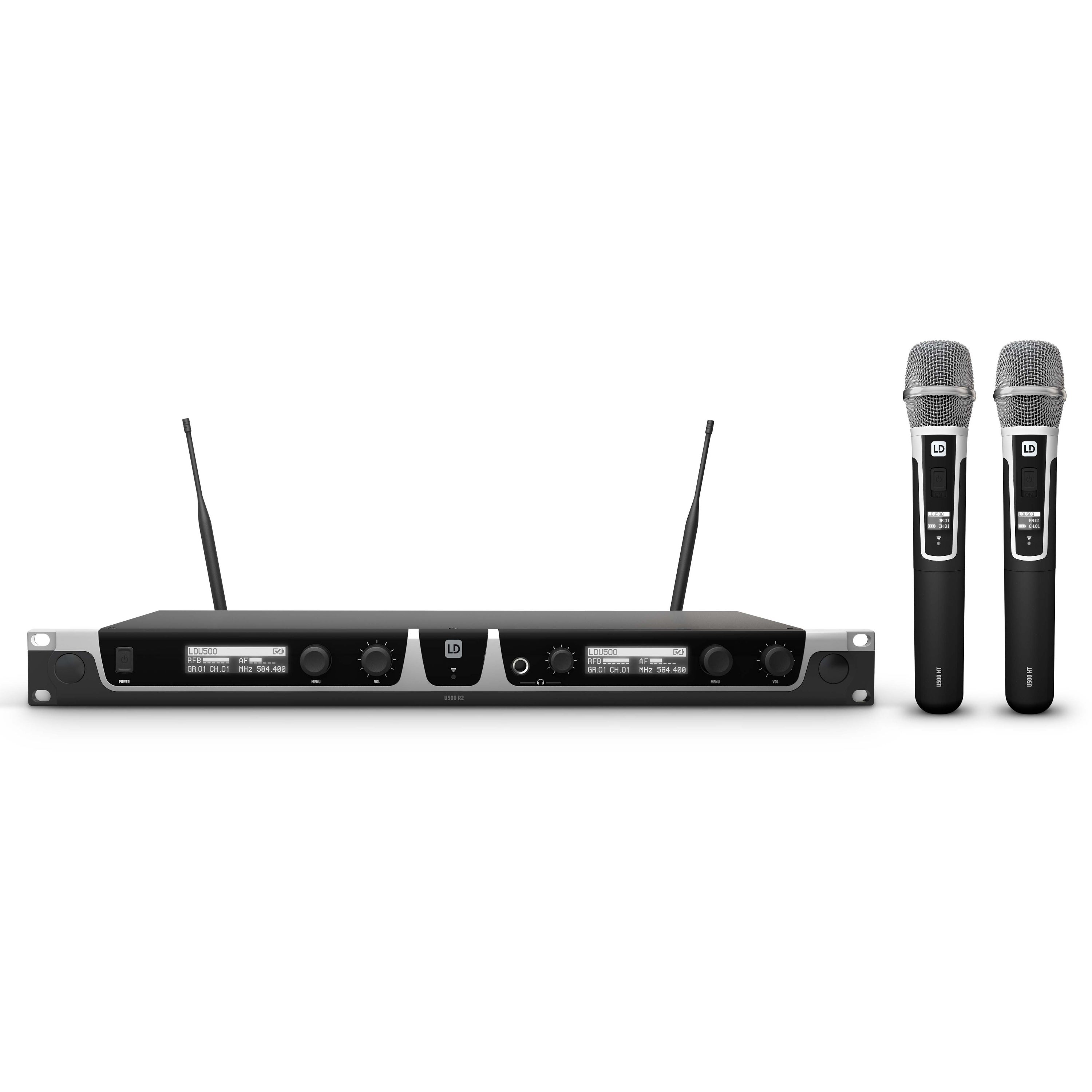 LD Systems U506 HHC 2 dual handheld systeem (655-679 MHz)