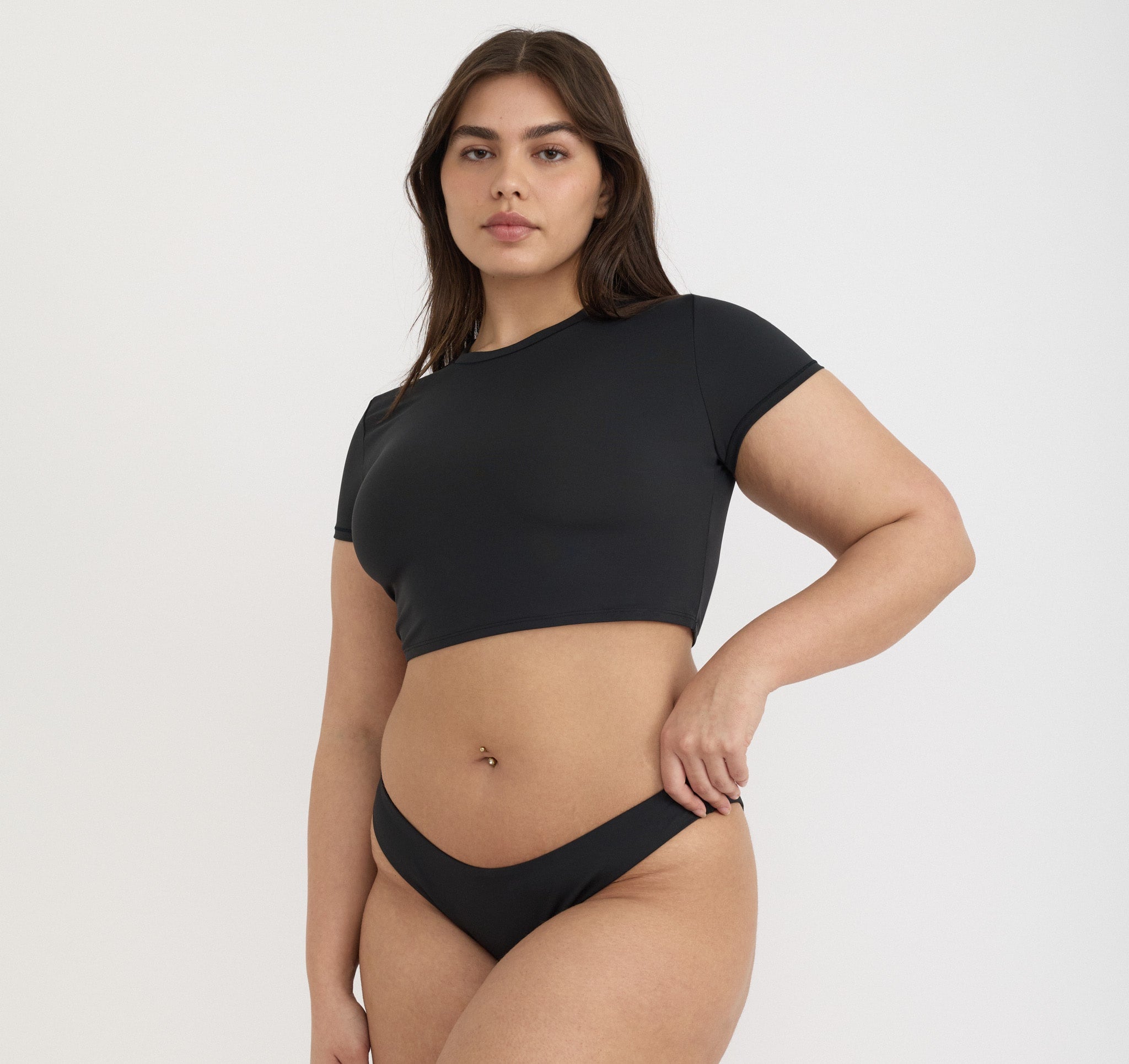 RECYCLED NYLON<br>Swim Cheeky Bikini Bottom