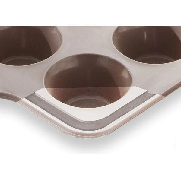 RigiFlex Plaque 12 muffins en silicone structure acier Mathon
