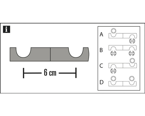 Adapter voor plafondbeugels Chicago wit Ø 20 mm