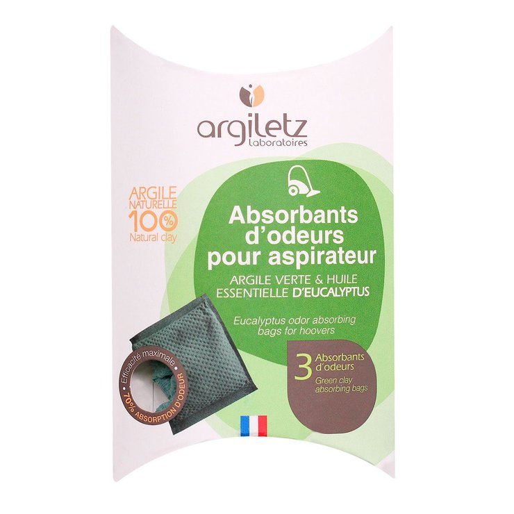 3 absorbants d'odeur pour aspirateur eucalyptus