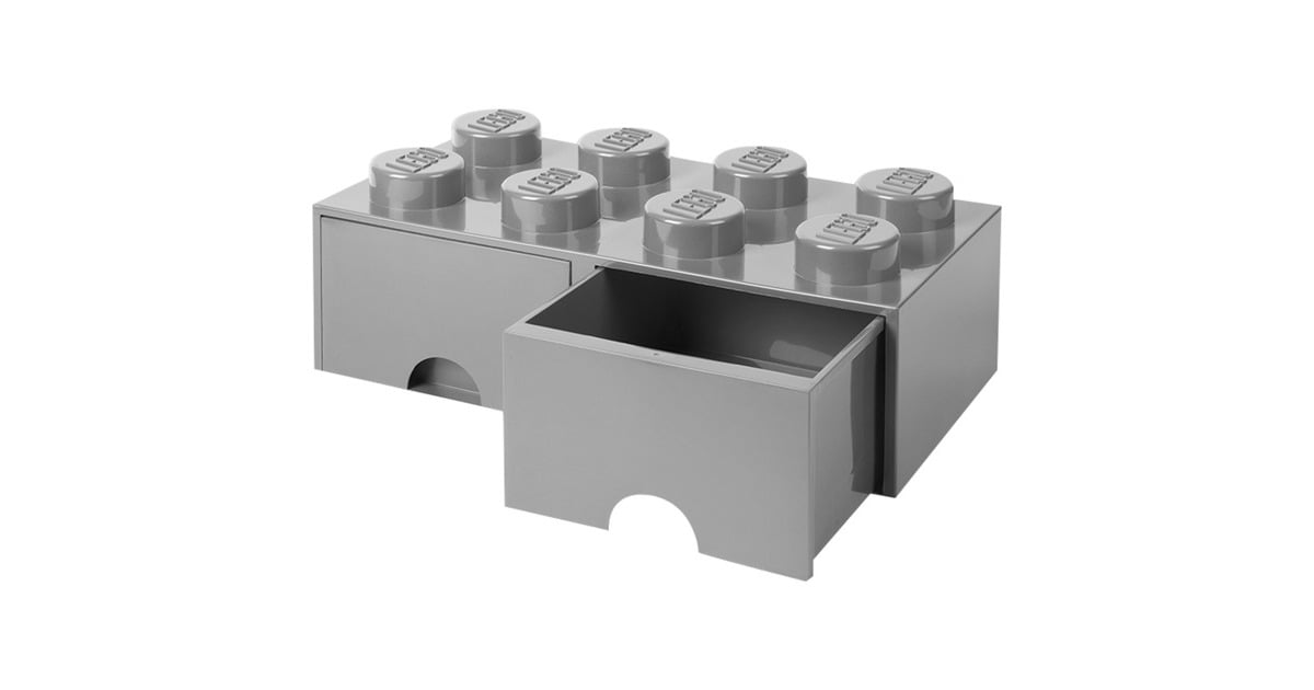 Room CopenhagenLEGO Storage Brick Drawer 8 Grijs opbergdoos  (Donkergrijs)