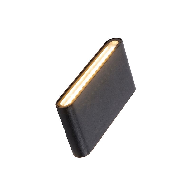 Moderne buiten wandlamp zwart 17,5 cm incl. LED IP65 - Batt