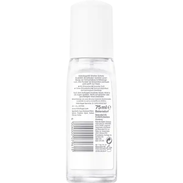 Classic Dezenter Duft Anti-Transpirant Pump Spray Reisegröße