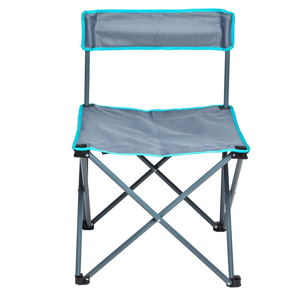 Chaise pliante pour la pêche gris bleu