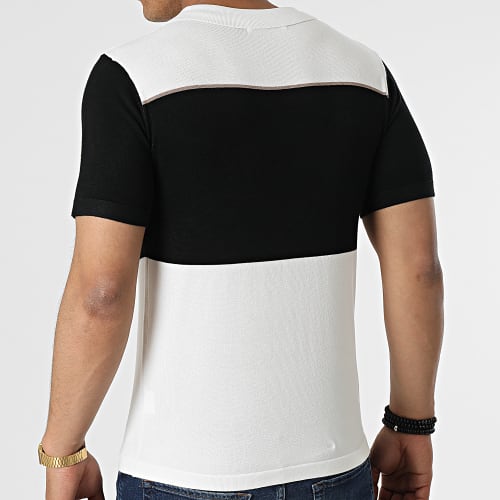 Polo à Manches Courtes FA Blanc Noir