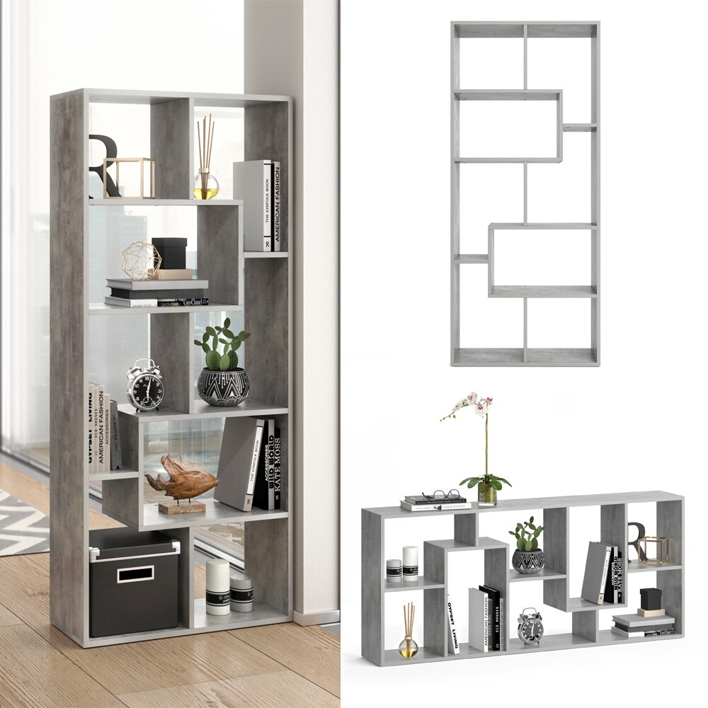 Vicco Raumteiler Noa Bücherregal Standregal Aktenregal Hochregal RegalBeton