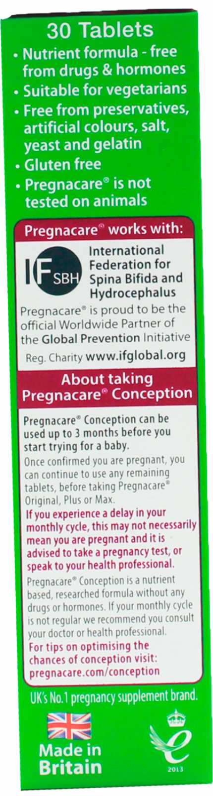 Vitabiotics Pregnacare Antes da Concepção 30 comprimidos