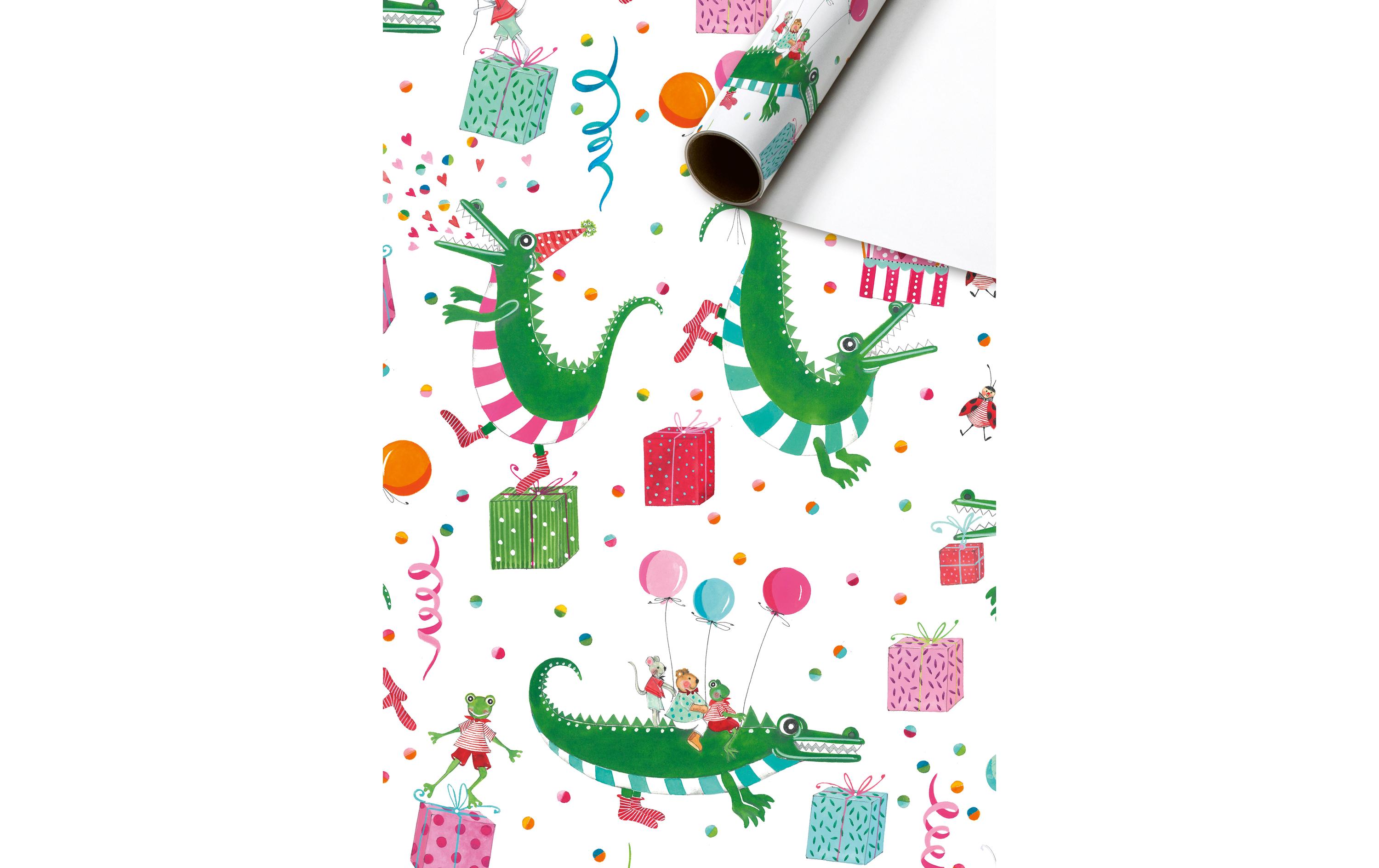 Geschenkpapier Nepomuk 70 x 200 cm, MehrfarbigEinwickelpapier für Ihre Geschenke
