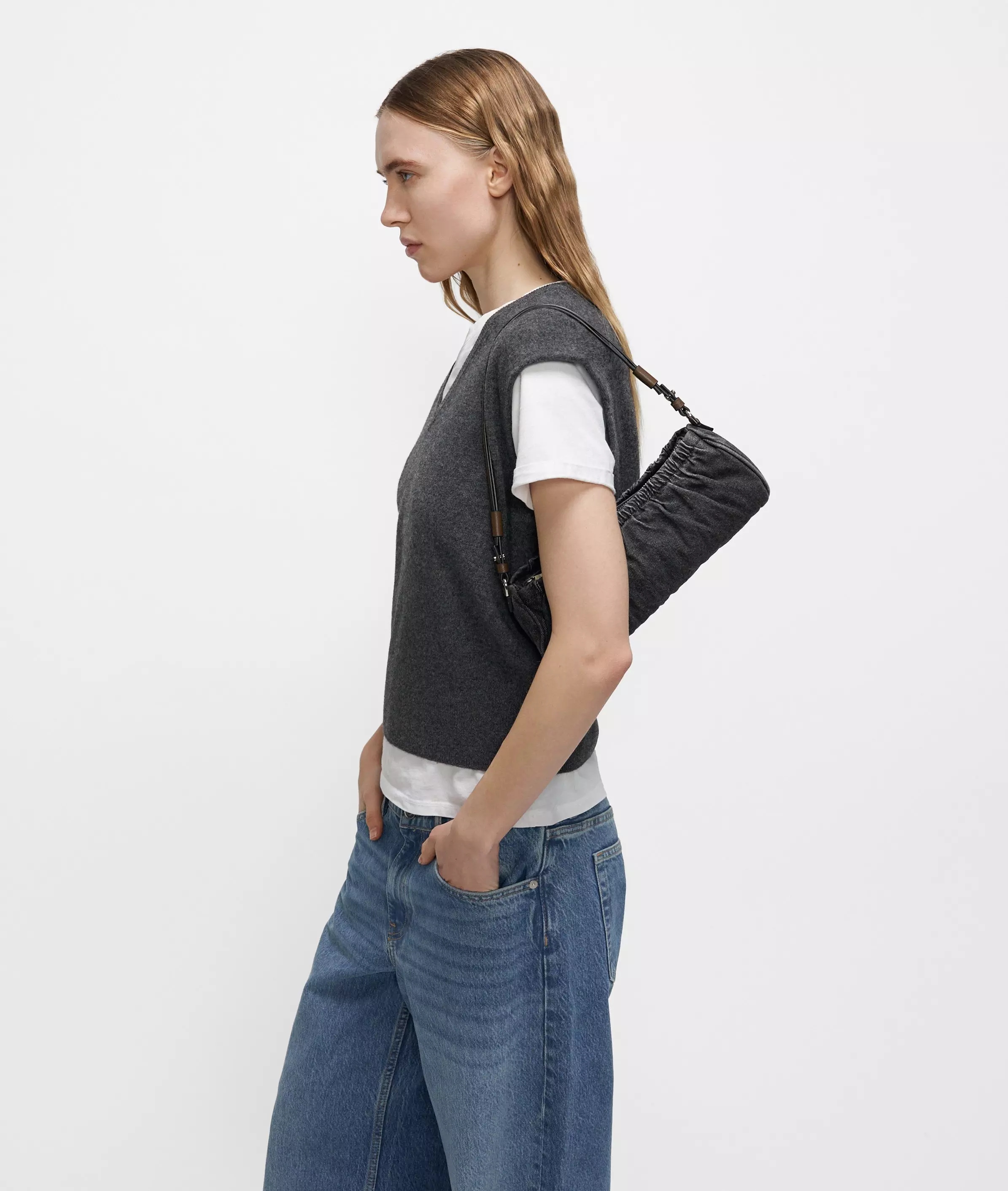 Denim Cloud II Hobo XS Small denim hobo bag