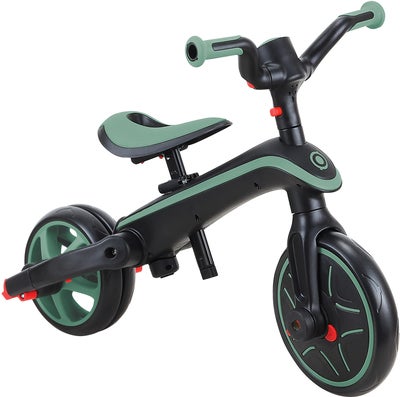 Globber Trehjulssykkel Explorer Sammenleggbar 4-in-1, Olivengrønn