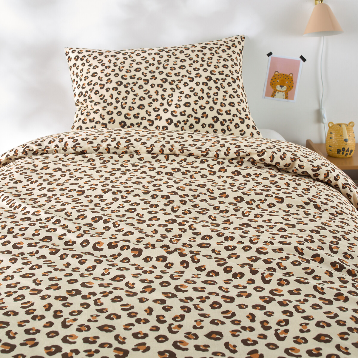 LA REDOUTE INTERIEURS<br>Conjunto de cama infantil em algodão, fronha retangular.Leopold