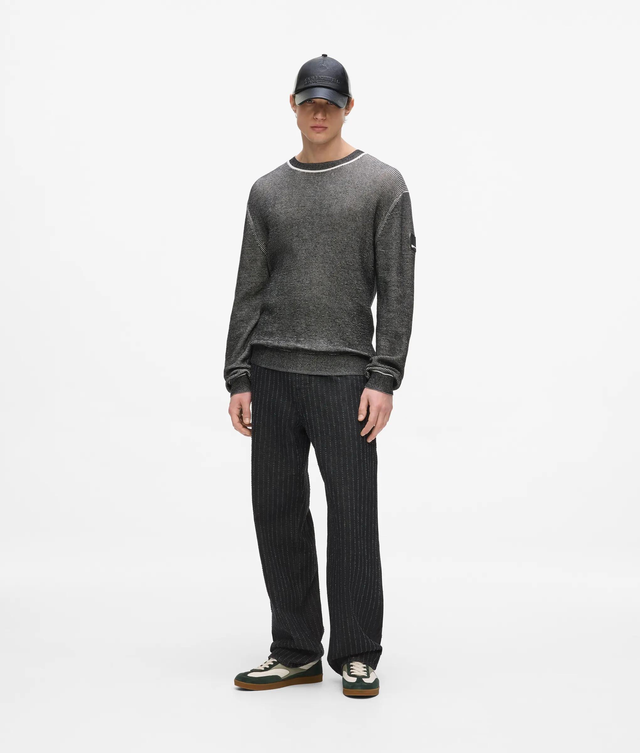 Wafelgebreide sweater