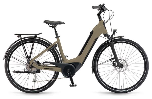 Vélo de Ville Électrique Winora Tria 9 Wave Shimano Alivio 9V 500 Wh 700 mm Café 2023