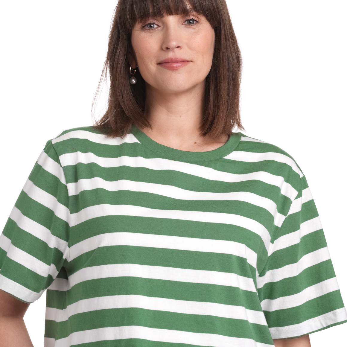Gina Mama Damen Umstands-T-Shirt im Lagen-Look grün