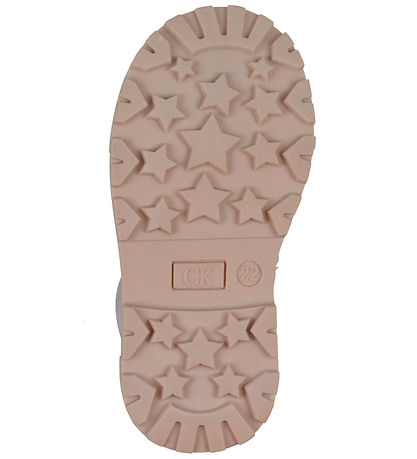 Calvin Klein Støvler - Lace-Up - Metallisk Rosa
