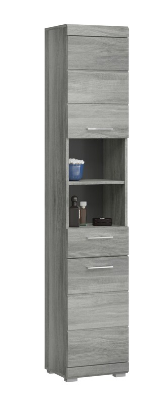 Bad-Hochschrank Soul grau 191cm B/H/T 37x191x31 cm